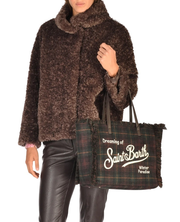 MC2 SAINT BARTH BORSA VANITY WOOL TARTAN VANI048 00468M MC2 SAINT BARTH