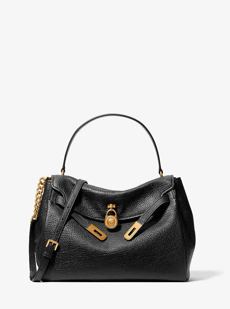 Borsa a mano Hamilton grande in pelle testurizzata 30F6ANXS7E 001 MICHAEL KORS