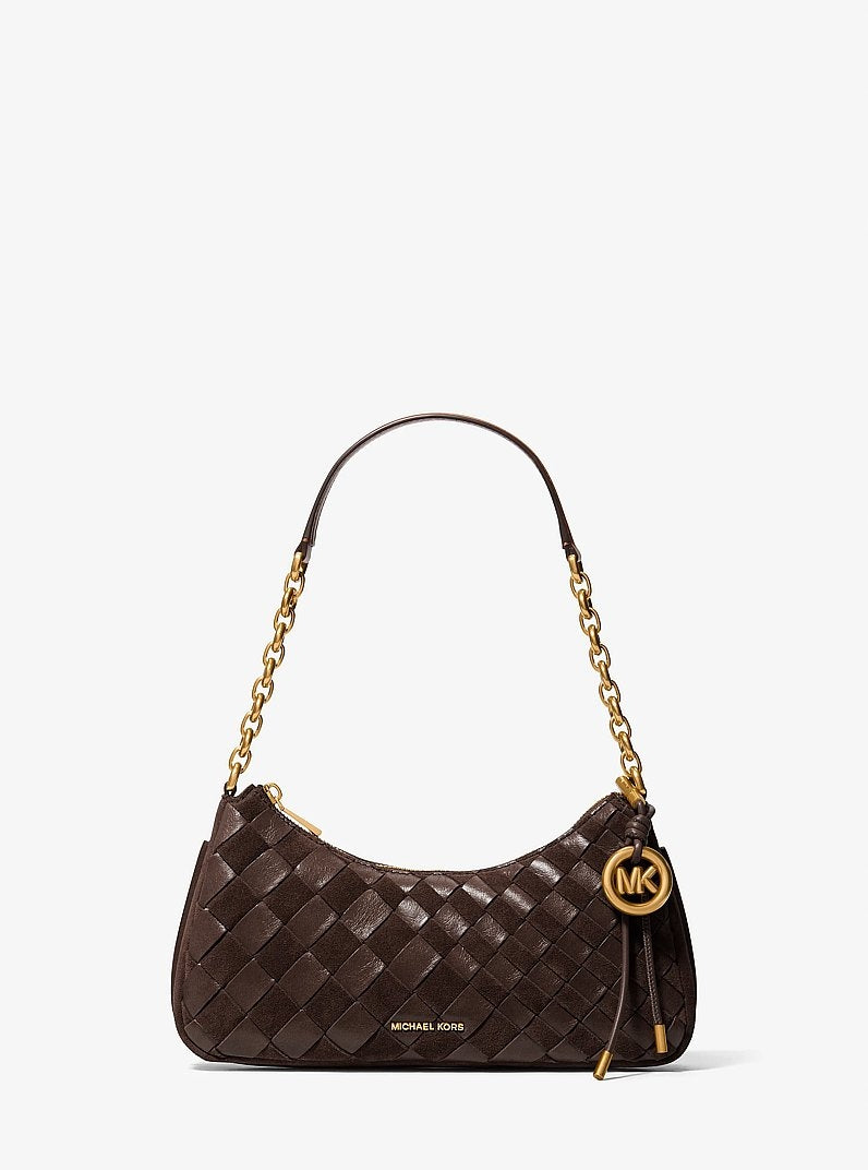 Pochette Nolita media in pelle intrecciata a mano con catena<BR/> 32F6AY5W6S 251 MICHAEL KORS