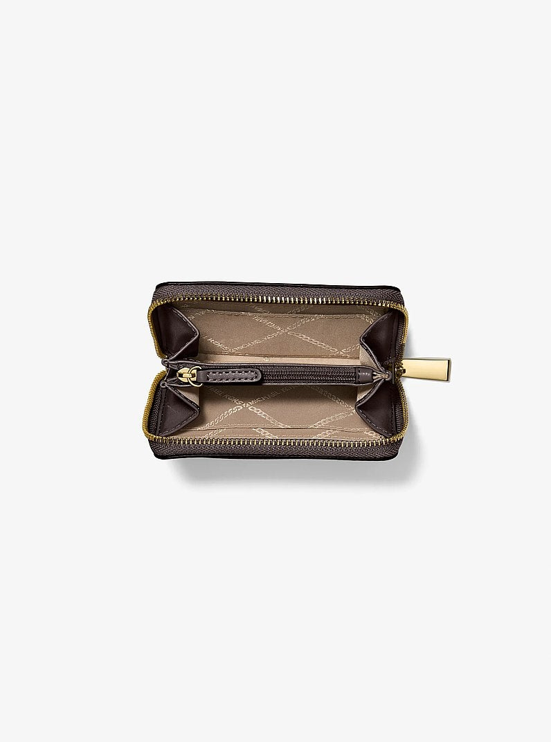 Porta carte di credito zip-around Jet Set piccolo in pelle martellata<BR/> 32T4GJ6Z5L 251 MICHAEL KORS