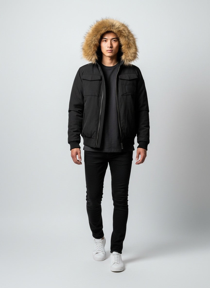 giubbotto Museum bomber edward<BR/><BR/> MUWI26M006 EDWARD 201XXX BLCK MUSEUM
