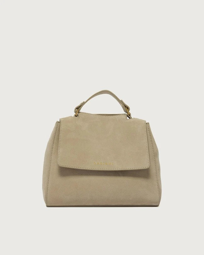 Borsa Sveva Nabucco Small a mano in pelle nabuk con tracolla B01999NBU ACACIA ORCIANI
