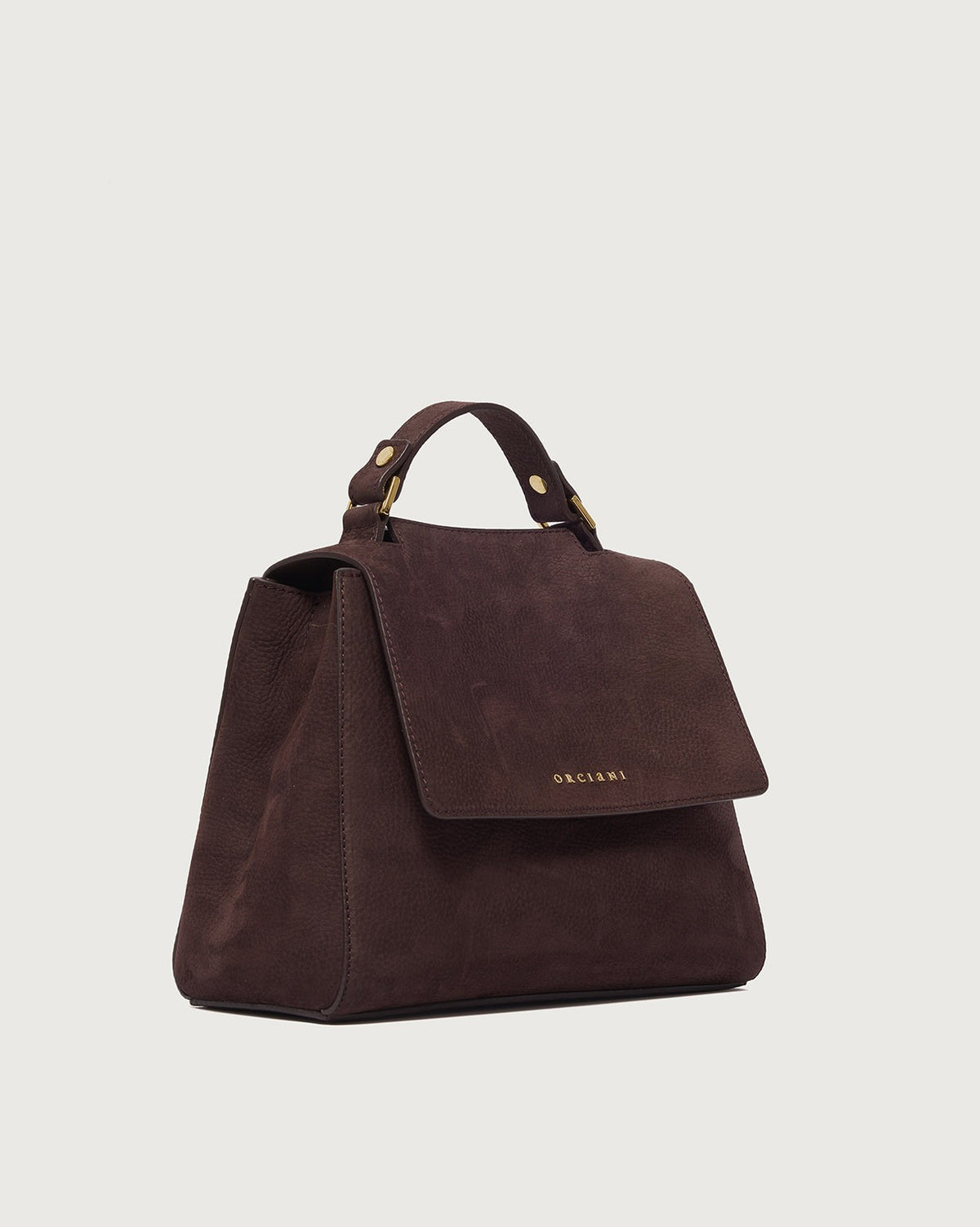 Borsa Sveva Nabucco Small a mano in pelle nabuk con tracolla B01999NBU BURGUNDY ORCIANI
