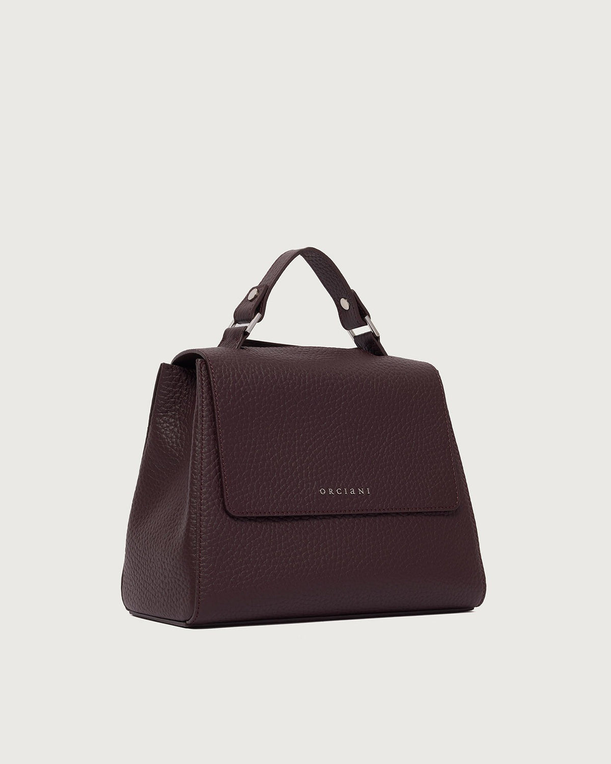 Borsa Sveva Soft Small a mano in pelle con tracolla<BR/> B01999SOF BURGUNDY ORCIANI