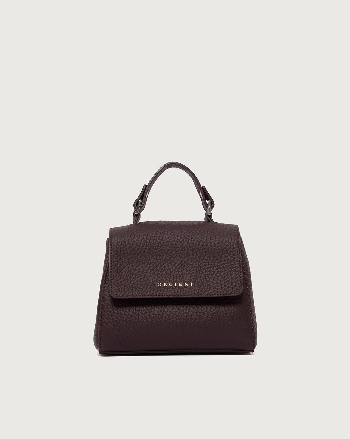 Borsa Sveva Soft Mini a mano in pelle con tracolla<BR/> B02019SOF BURGUNDY ORCIANI