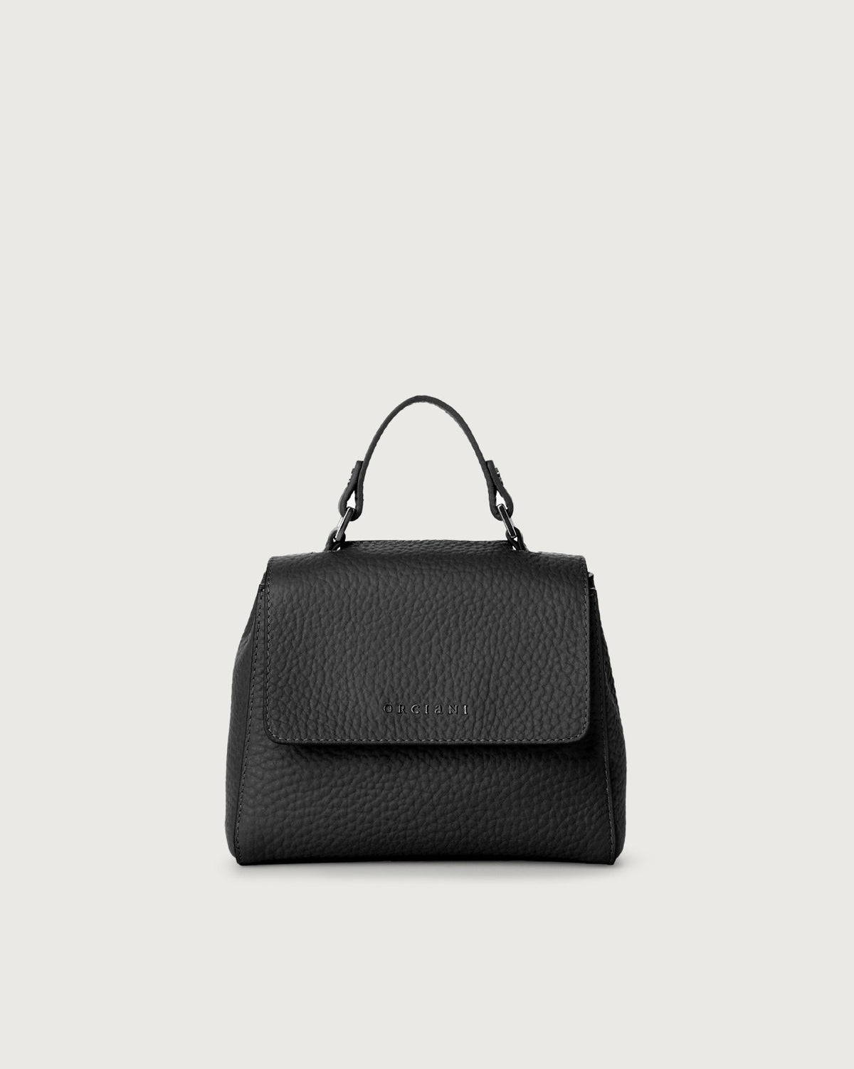 Borsa Sveva Soft Mini a mano in pelle con tracolla B02019SOF NERO ORCIANI