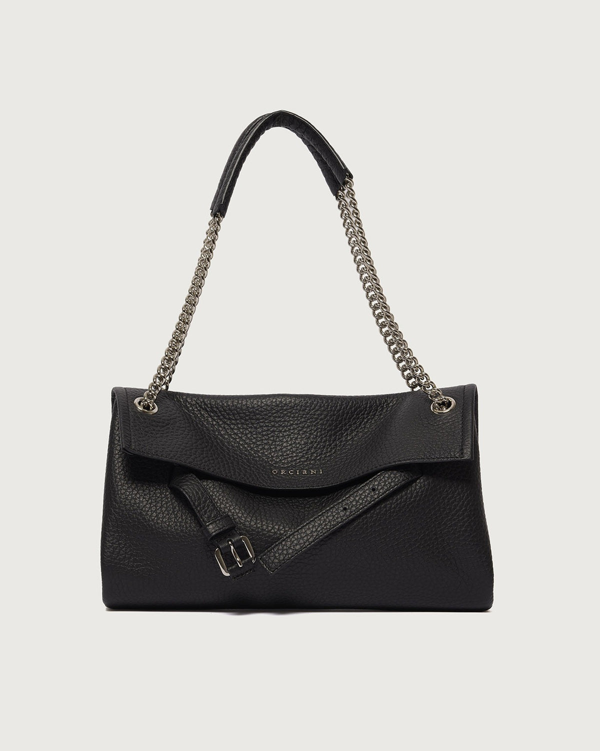 Borsa Venus Soft Small a spalla in pelle martellata B02240SOF NERO ORCIANI