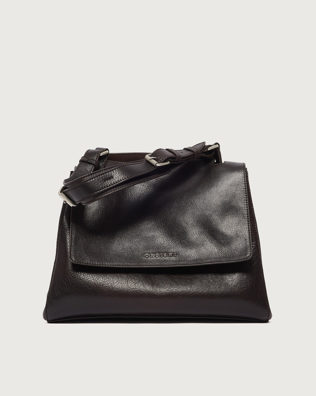 Borsa Sveva Lagoon Midi a spalla in pelle con tracolla<BR/> BT2006LGN MORO ORCIANI
