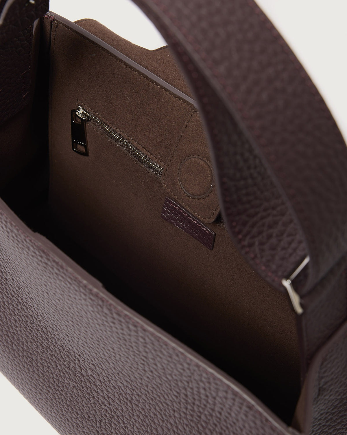 Borsa Sveva Soft Midi a spalla in pelle con tracolla<BR/> BT2006SOF BURGUNDY ORCIANI
