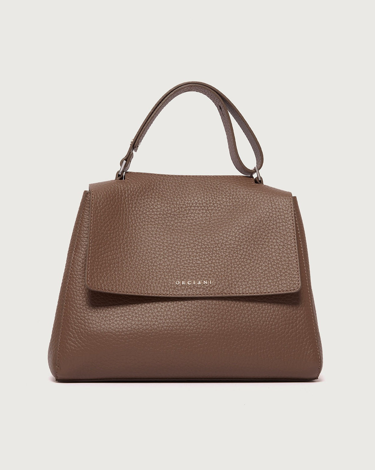 Borsa Sveva Soft Midi a spalla in pelle con tracolla<BR/> BT2006SOF VISONE ORCIANI