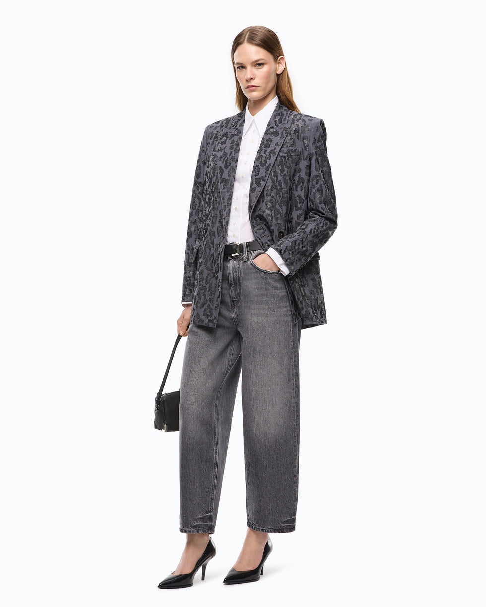 Jeans balloon in denim grigio estelle 103857A2RY PJ9 PINKO