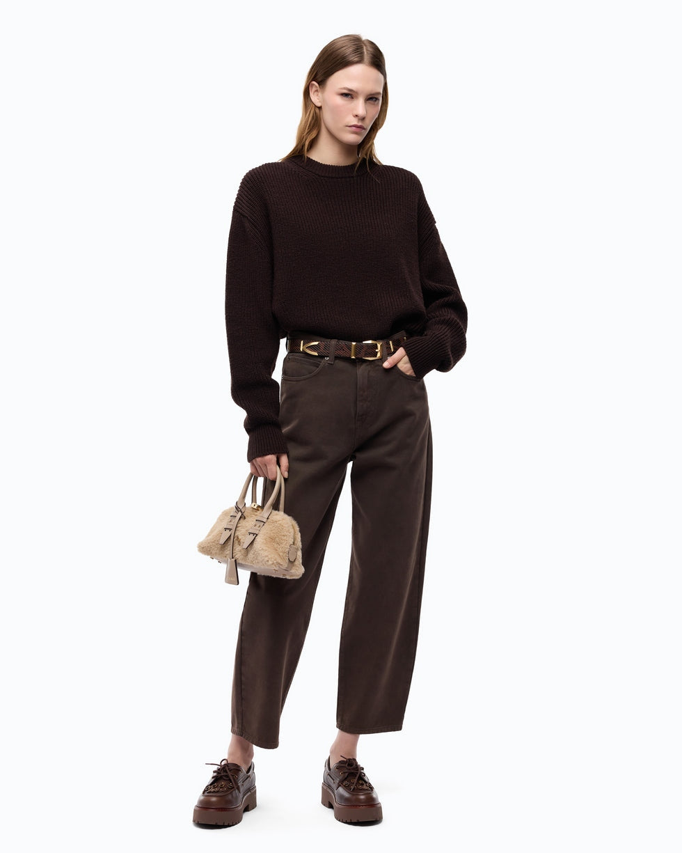 PINKO Pantaloni barrel fit in bull denim 103857A3KU L72 PINKO