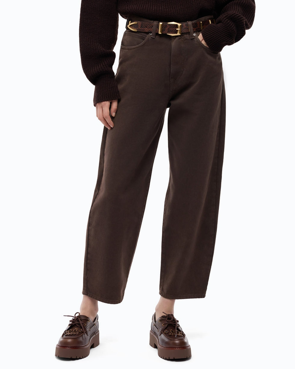 PINKO Pantaloni barrel fit in bull denim 103857A3KU L72 PINKO