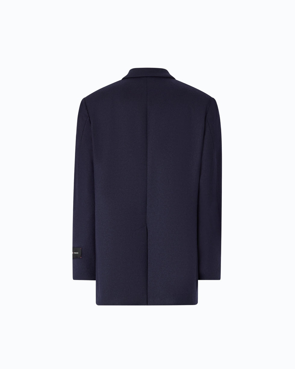 Blazer doppiopetto in flanella di jersey 106099A3Q5 F92 PINKO