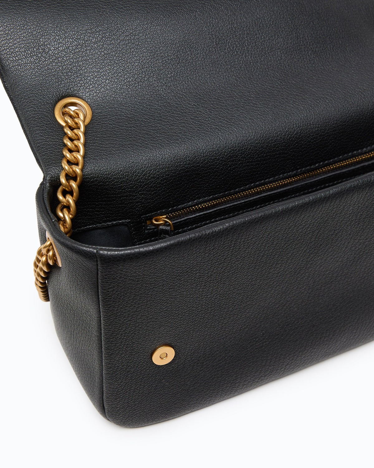 Borsa a tracolla media Love Bag Click Soft Horizontal in pelle fiore 107022A3CX Z99Q PINKO