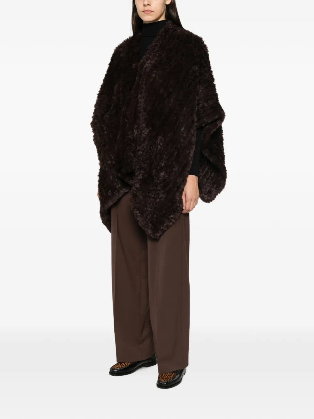 PINKO<BR/>Mantella in pelliccia sintetica 107075A3EH L72 PINKO