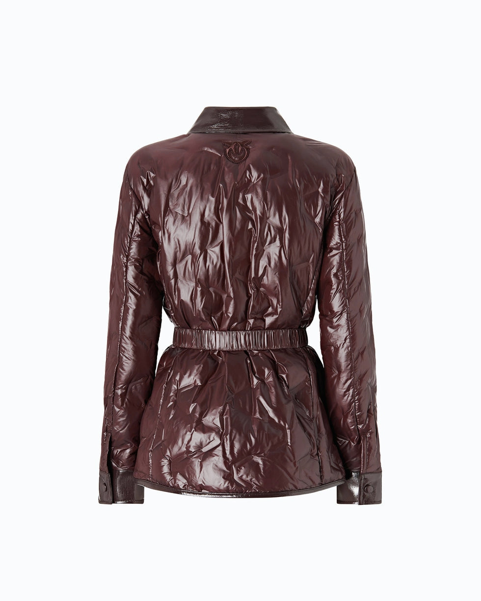 PINKO Giacca camicia imbottita in tela semilucida<BR/> 107163A3FI L72 PINKO