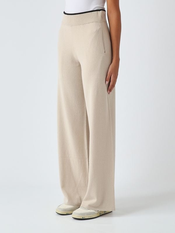 Pantalone donna Siviglia in lana e cachemire 107208A3G1 I20 PINKO