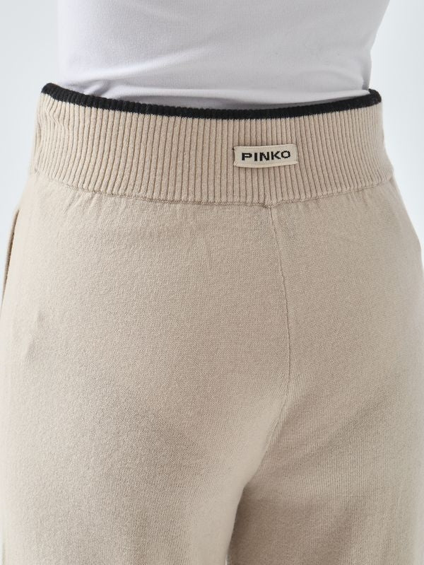 Pantalone donna Siviglia in lana e cachemire 107208A3G1 I20 PINKO