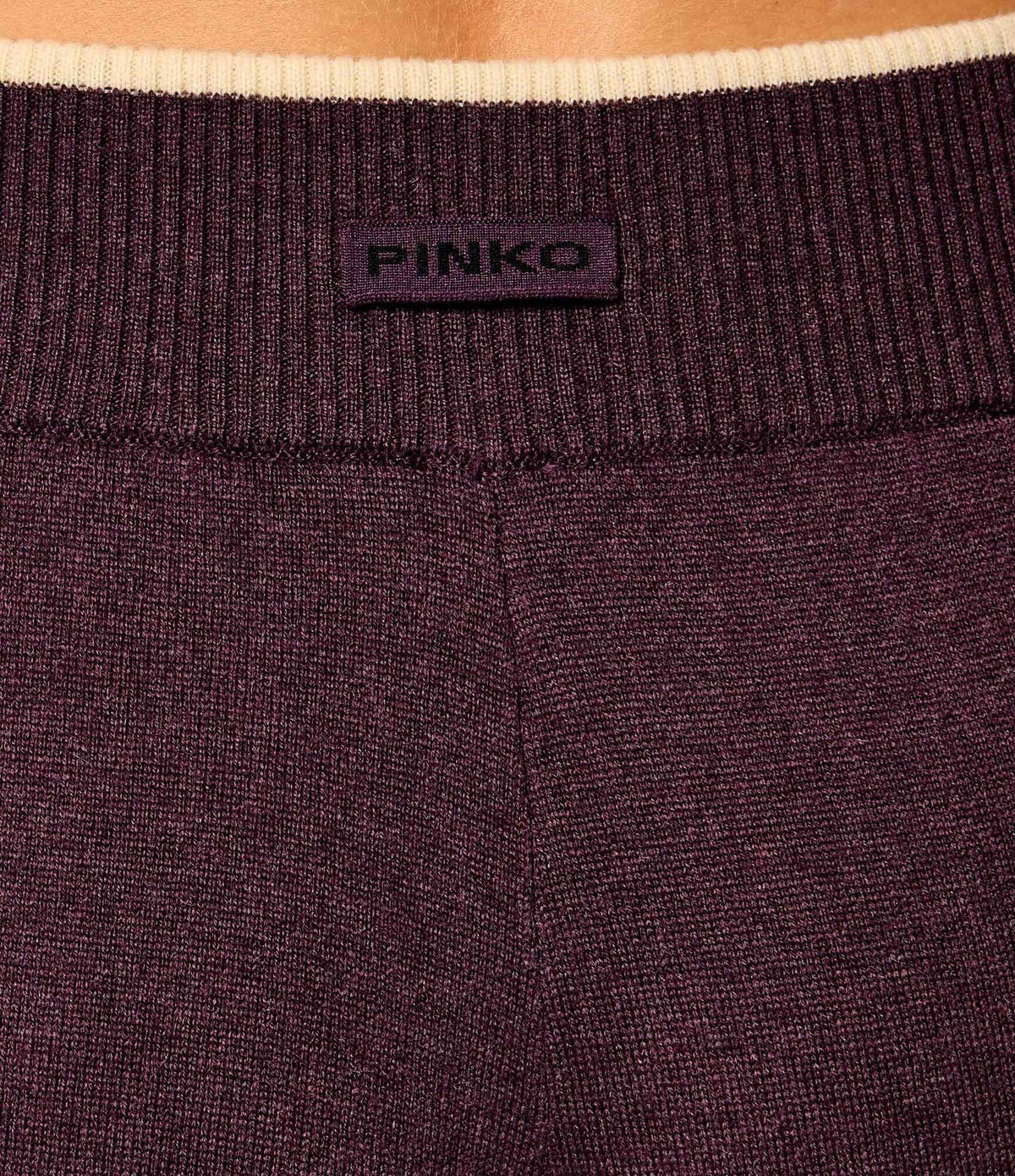 Pantaloni di lana di maglia Siviglia 107208A3G1 W63 PINKO