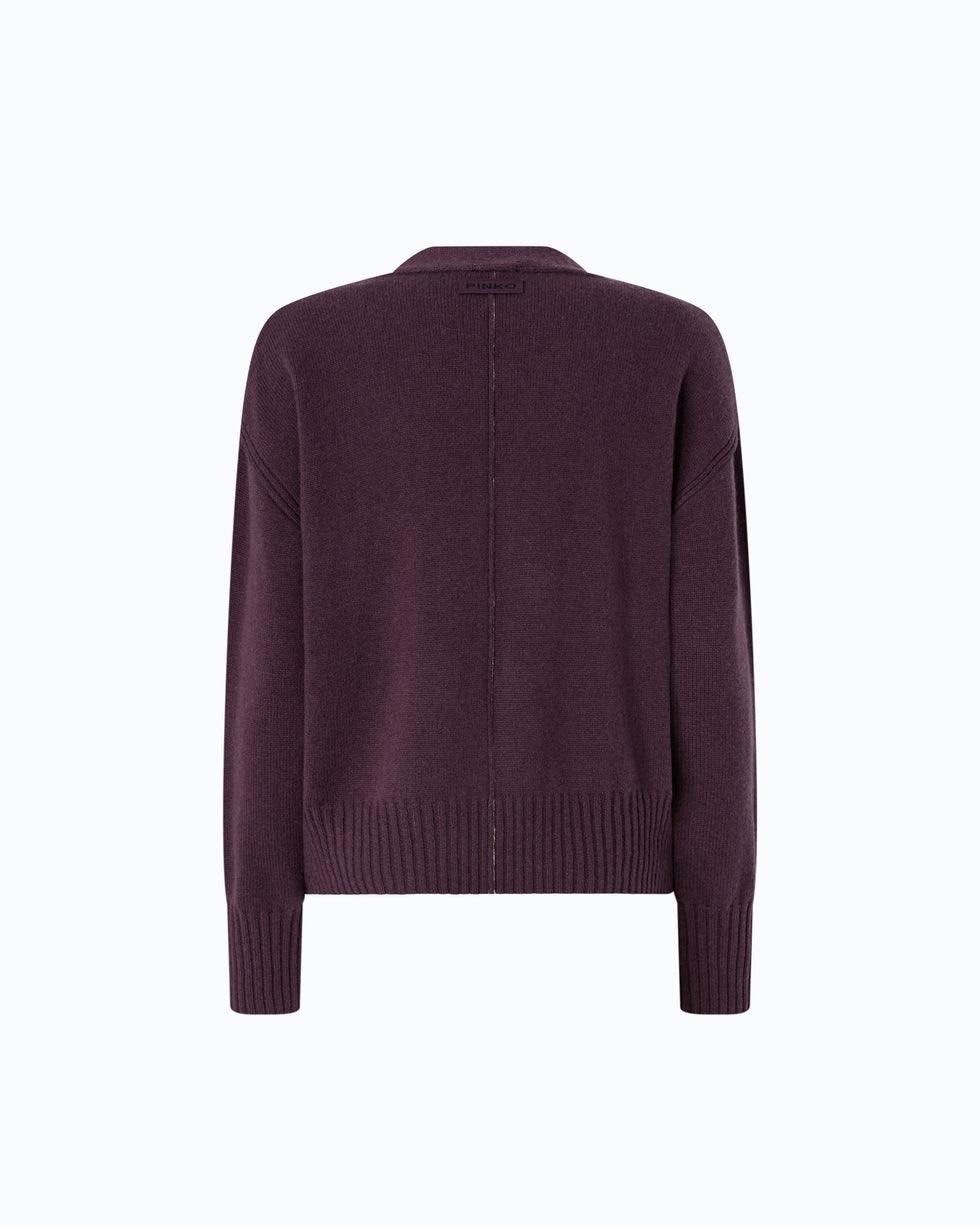Cardigan in lana e cashmere vienna 107212A3G1 W63 PINKO