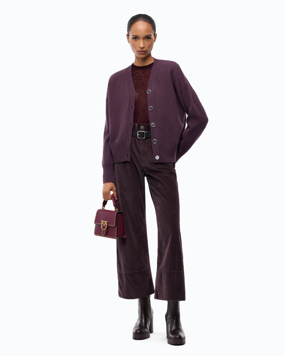 Cardigan in lana e cashmere vienna 107212A3G1 W63 PINKO