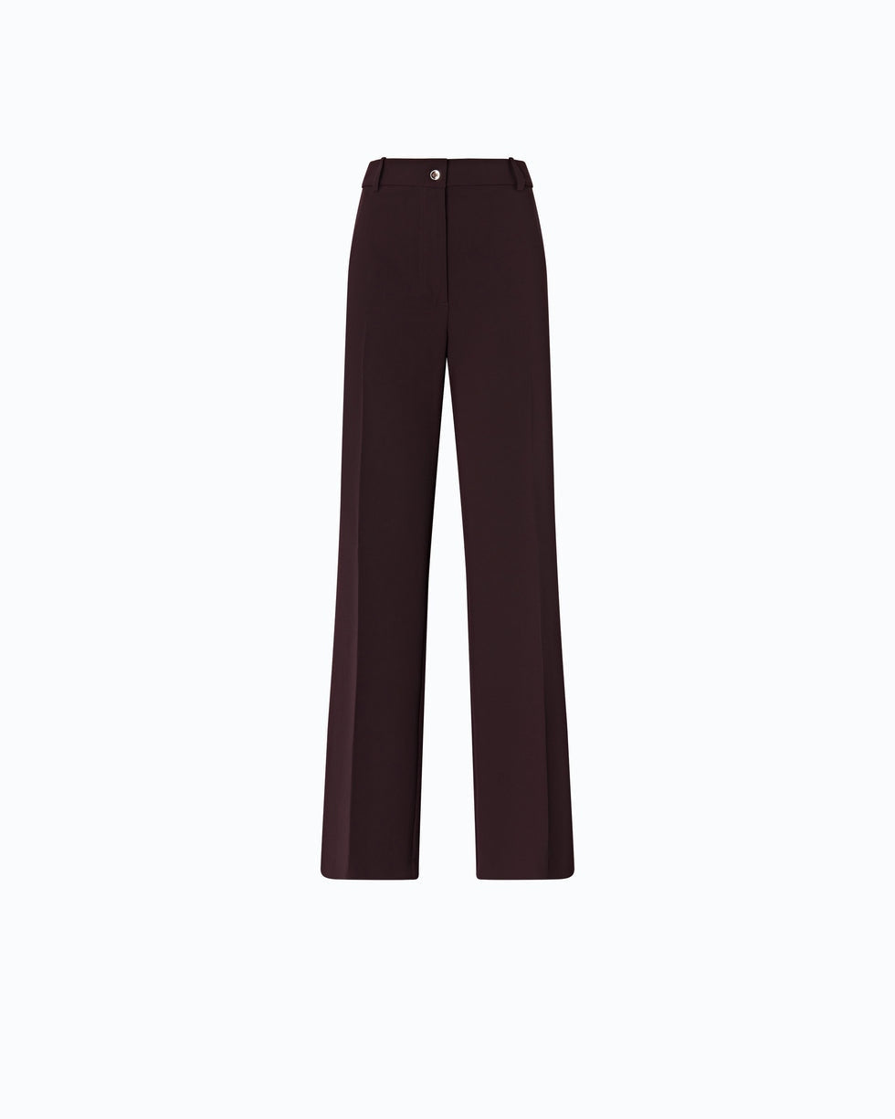 Pantaloni a palazzo tinta unita petalo 107214A18E RR7 PINKO