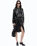 Abito midi effetto pelle con zip 107226A3MR Z99 PINKO