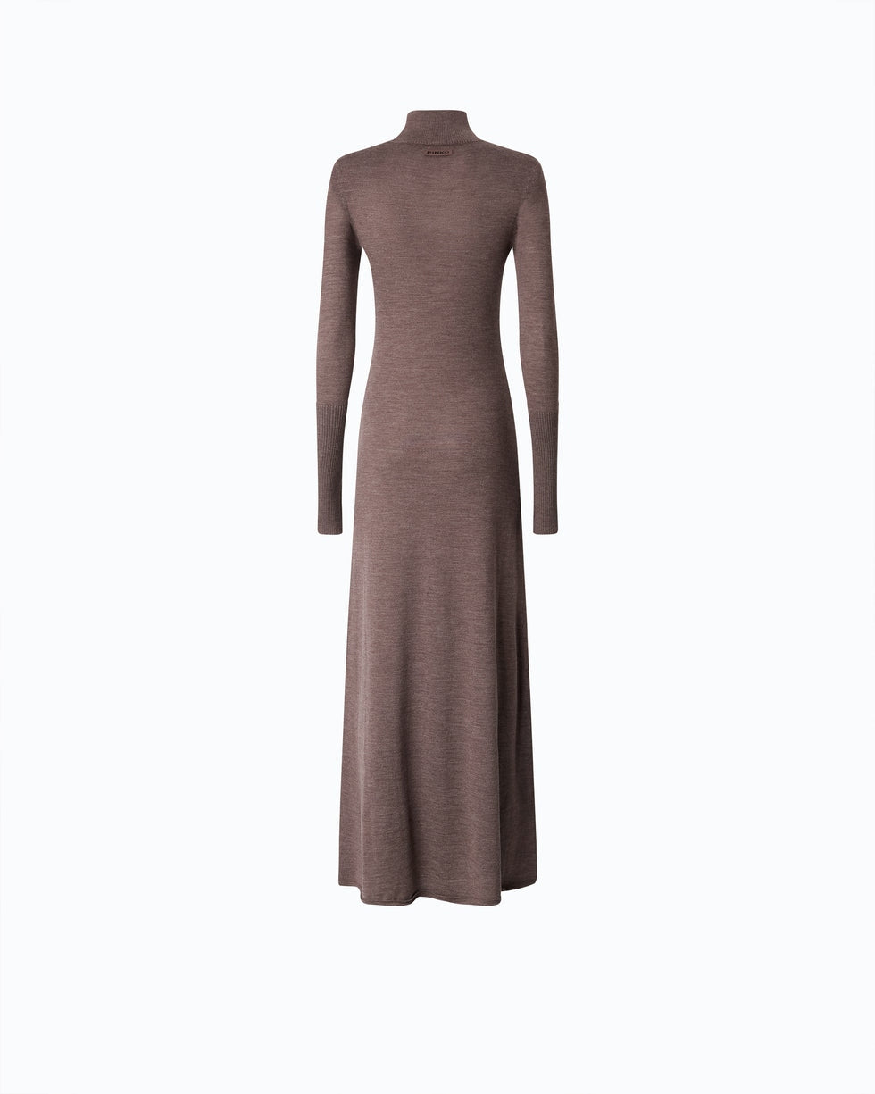 Abito lungo dolcevita in lana merino Londra 107247A3FY I66 PINKO
