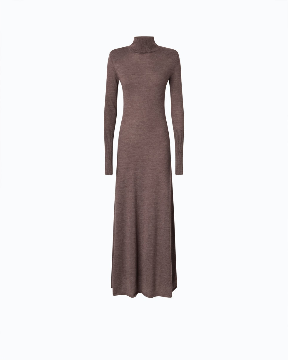 Abito lungo dolcevita in lana merino Londra 107247A3FY I66 PINKO