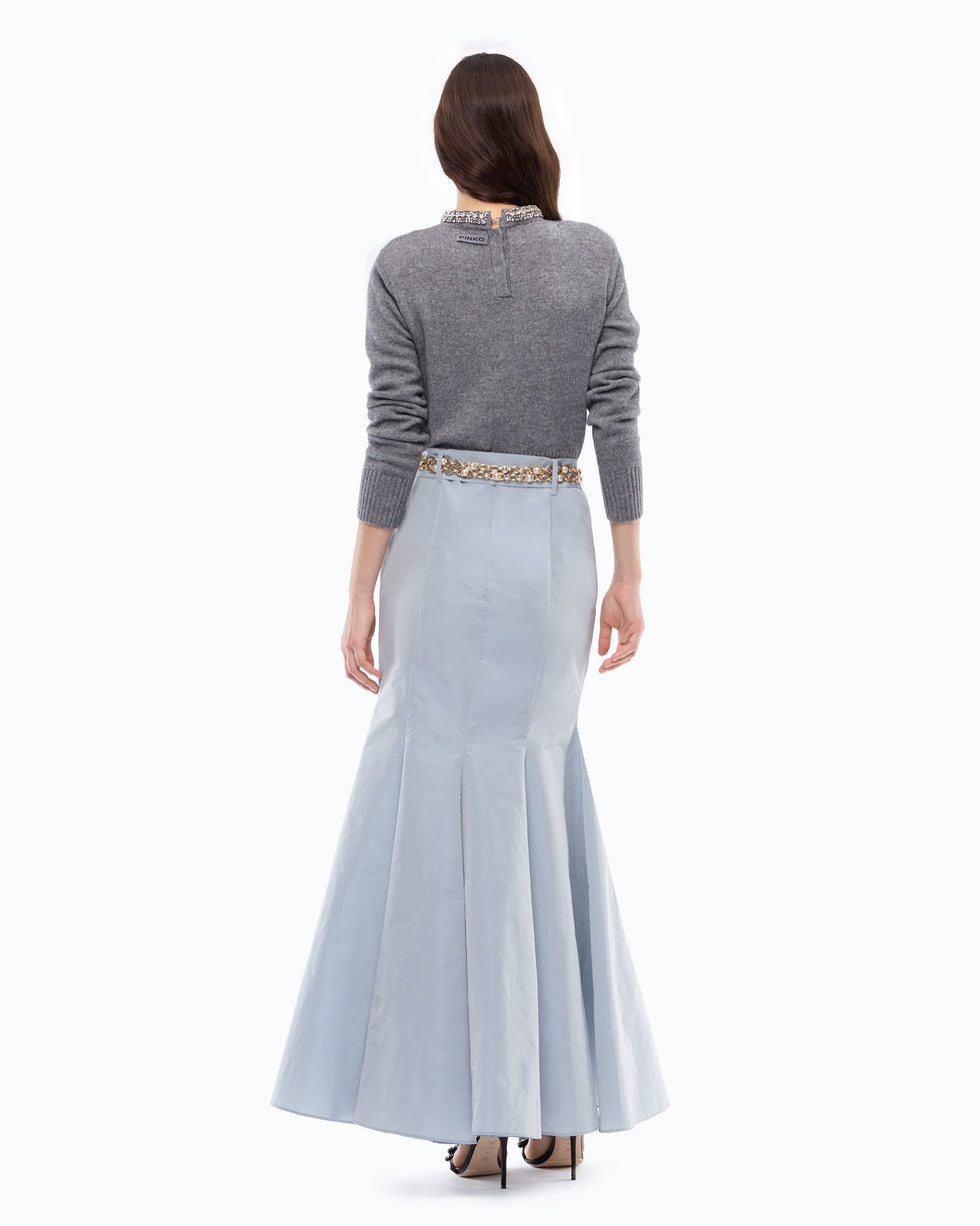 PINKO Maglia in misto lana con collo gioiello 107274A3GI II2 PINKO
