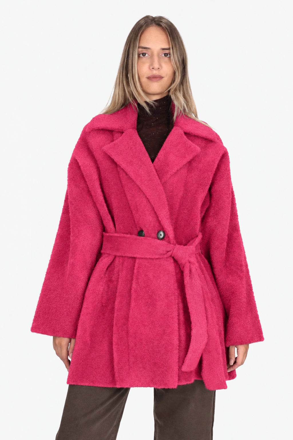 Cappotto Donna pinko BRUXELLES CAPPOTTO EFFETTO VEL 107336A0DI R29 PINKO