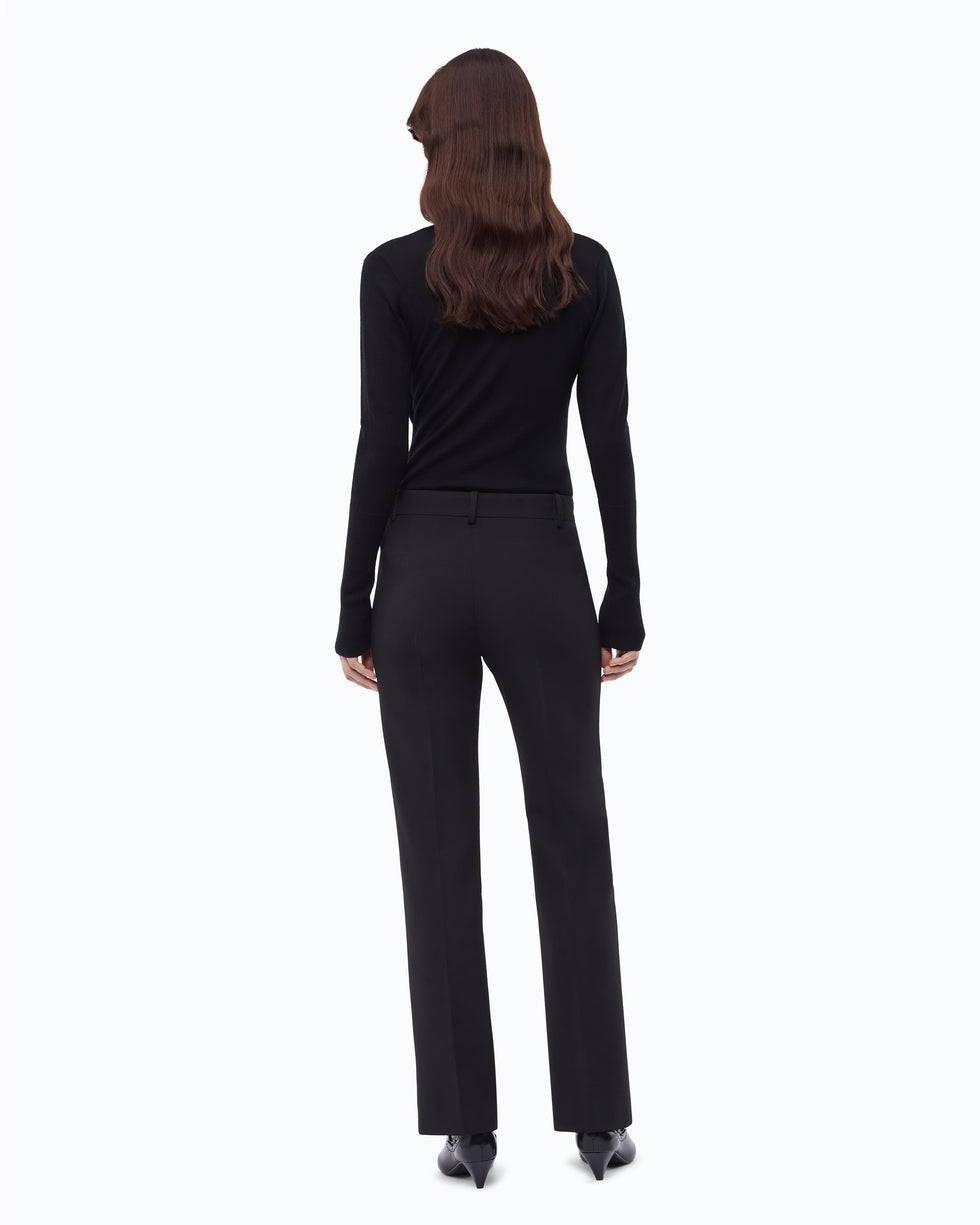 Pantaloni con piega stirata protea 107415A3DA Z99 PINKO