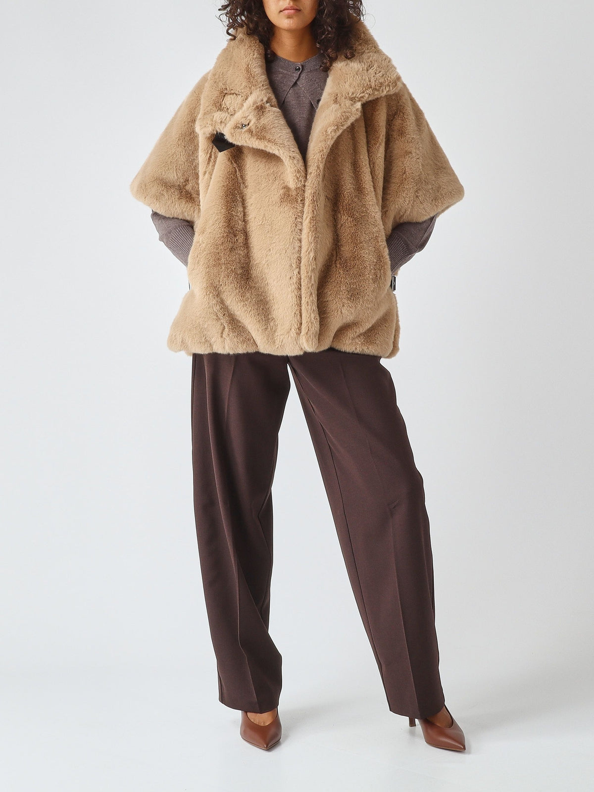 PANTALONI BARREL FIT IN MISTO LANA BALBINO PINKO 107712A3MS M04 PINKO