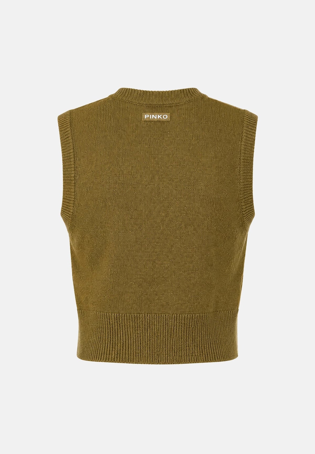 Gilet in cotone belato 107799A3OH V63 PINKO