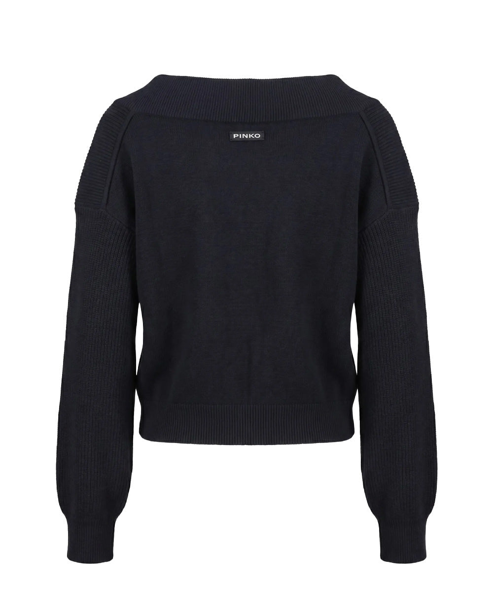 Maglia cropped in lana con maniche a palloncino ringhio 107874A3P4 G03 PINKO