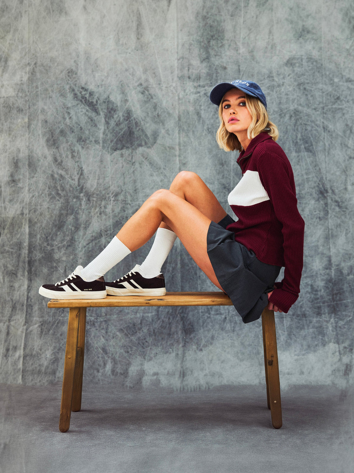 Royal Classic in Suede Prugna e Crema<BR/><BR/> RC426SLW PC00015 PRO-KEDS