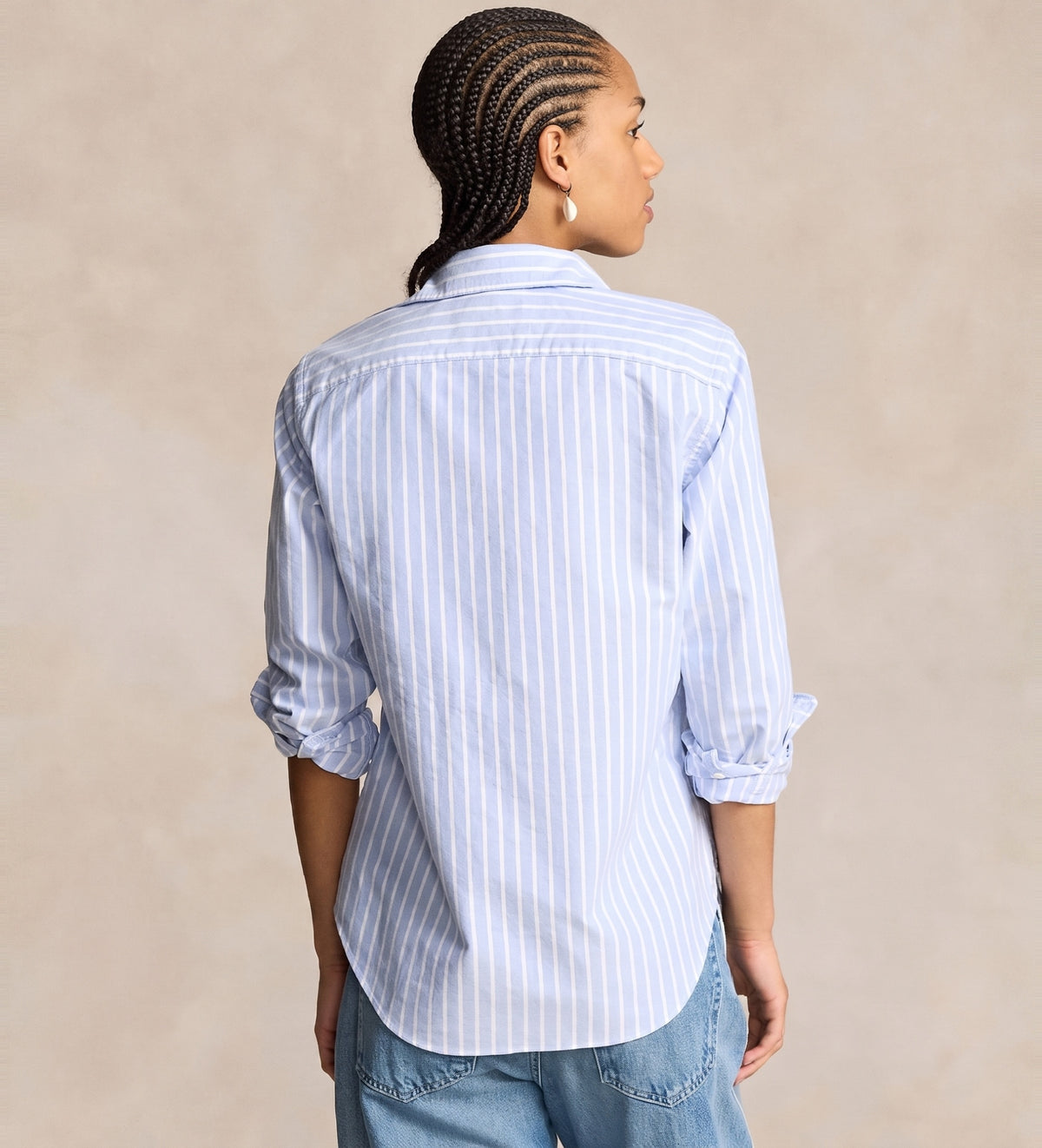POLO RALPH LAUREN<BR/>Camicia Oxford a righe in cotone slim fit 211891377 004 RALPH LAUREN