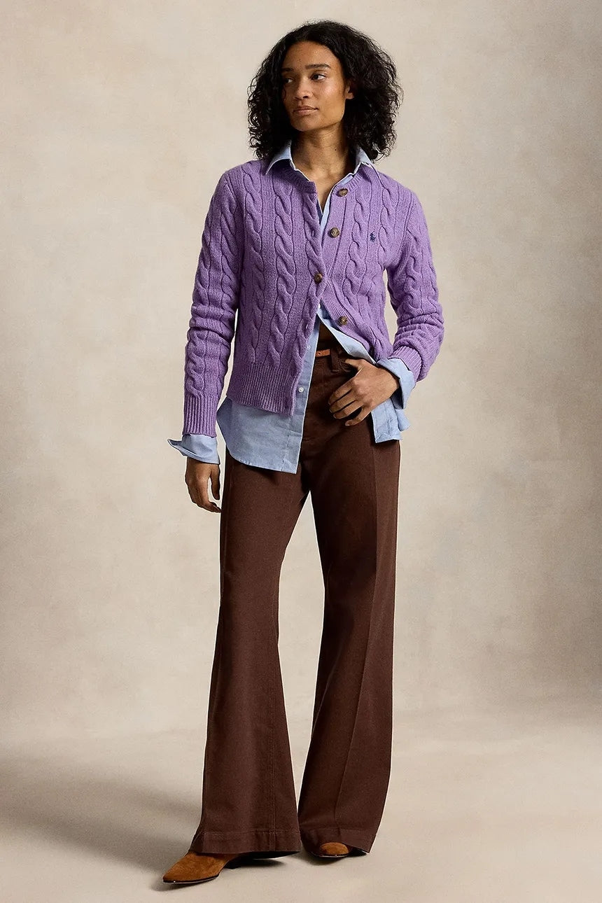 Cardigan donna in lana e cachemire 211972104 505 RALPH LAUREN
