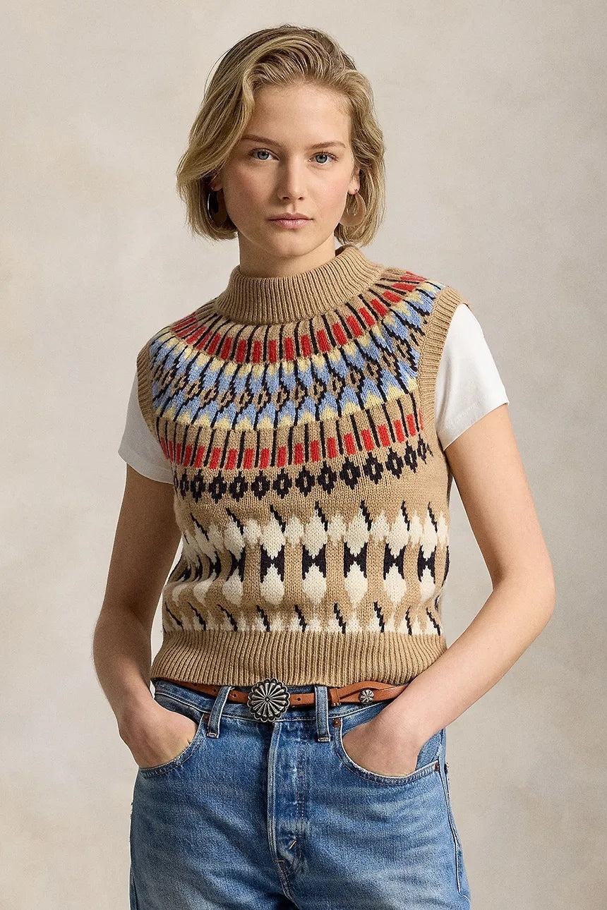 Gilet da donna in lana<BR/> 211B17741 001 RALPH LAUREN