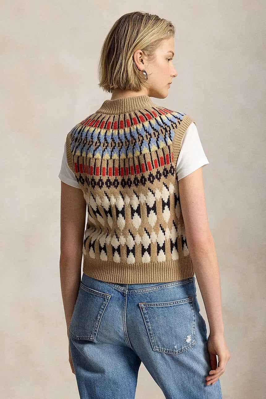 Gilet da donna in lana<BR/> 211B17741 001 RALPH LAUREN