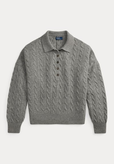 Maglione da donna in lana stile polo<BR/> 211B17767 005 RALPH LAUREN