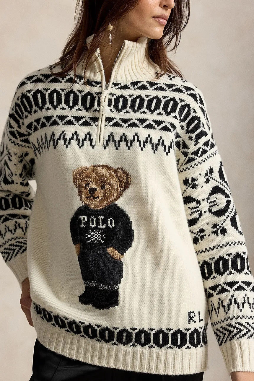 Maglia Ski Polo Bear Polo Ralph Lauren<BR/> 211B23908 001 RALPH LAUREN