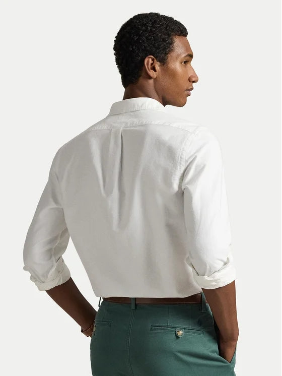 Camicia Uomo in cotone Bianca 710549084 006 RALPH LAUREN