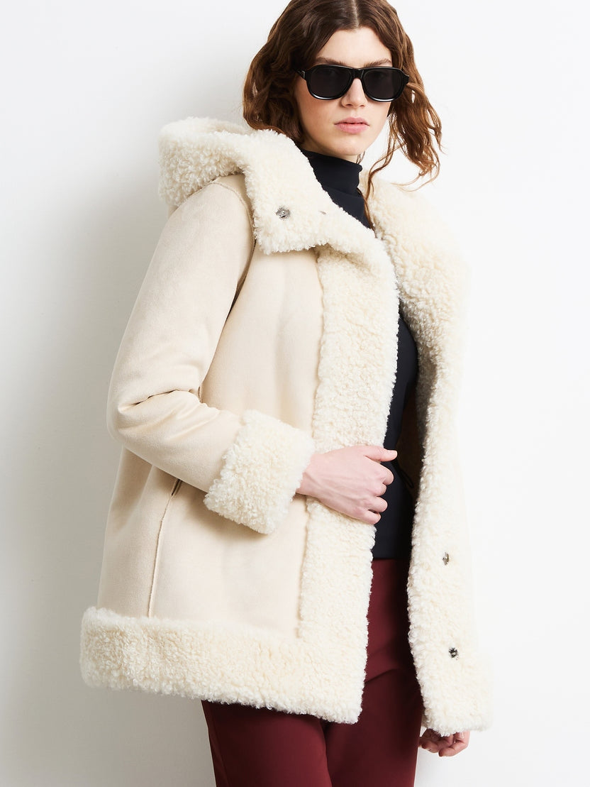 Lamb Hood Wom Jkt<BR/> W26571 85 RRD