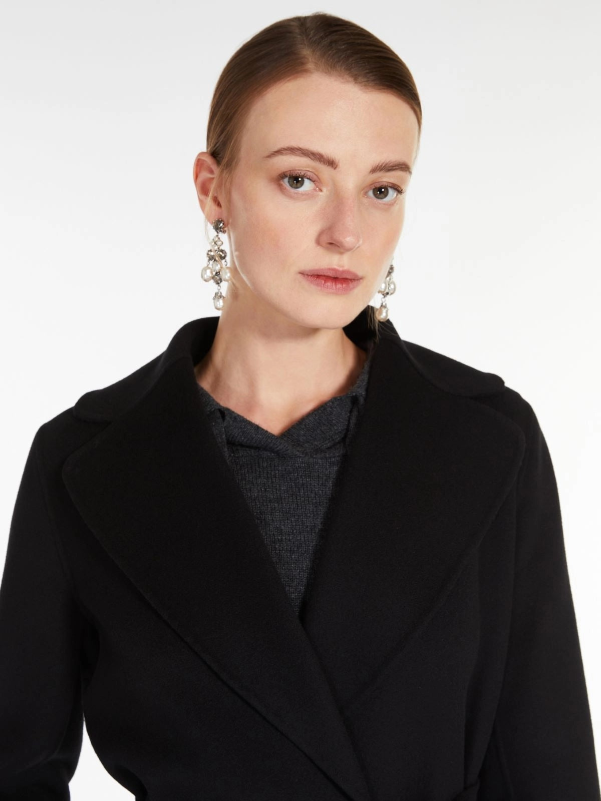 'S MAX MARA Cappotto a vestaglia in drap di lana POLDO 013 S MAX MARA