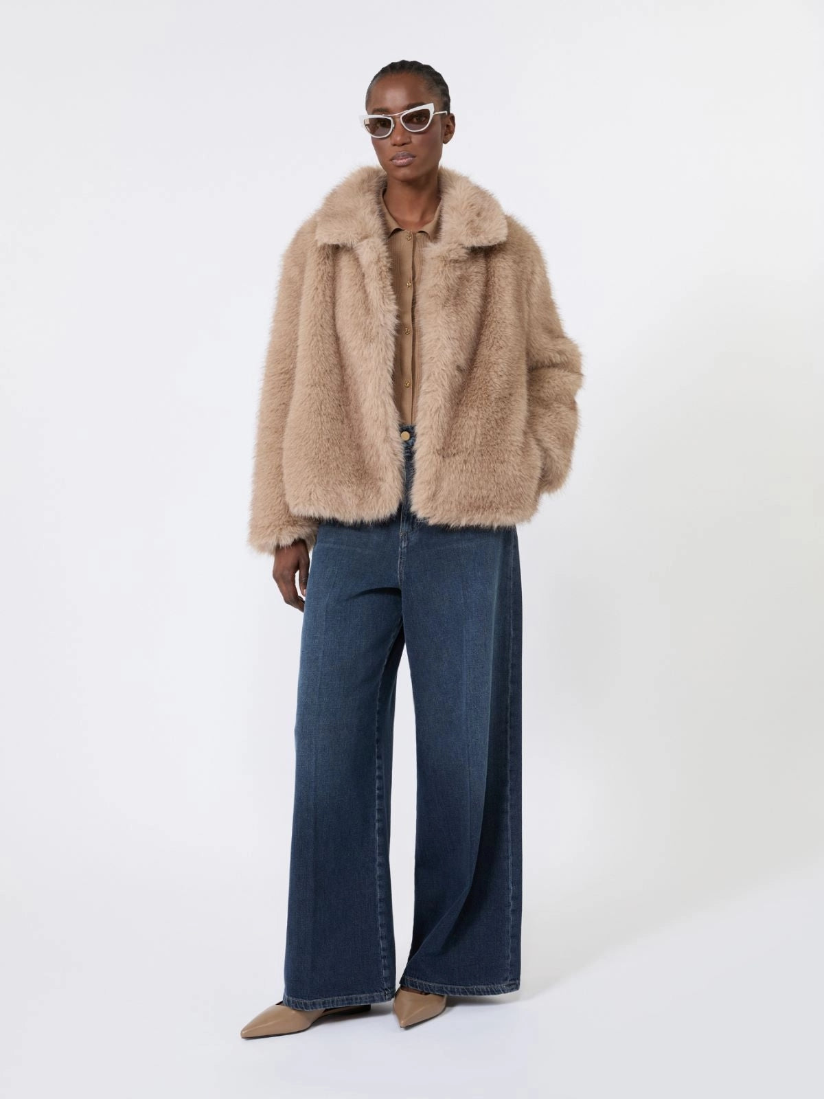 'S MAX MARA Cappotto corto dalla texture soffice SMMALCE 001 S MAX MARA