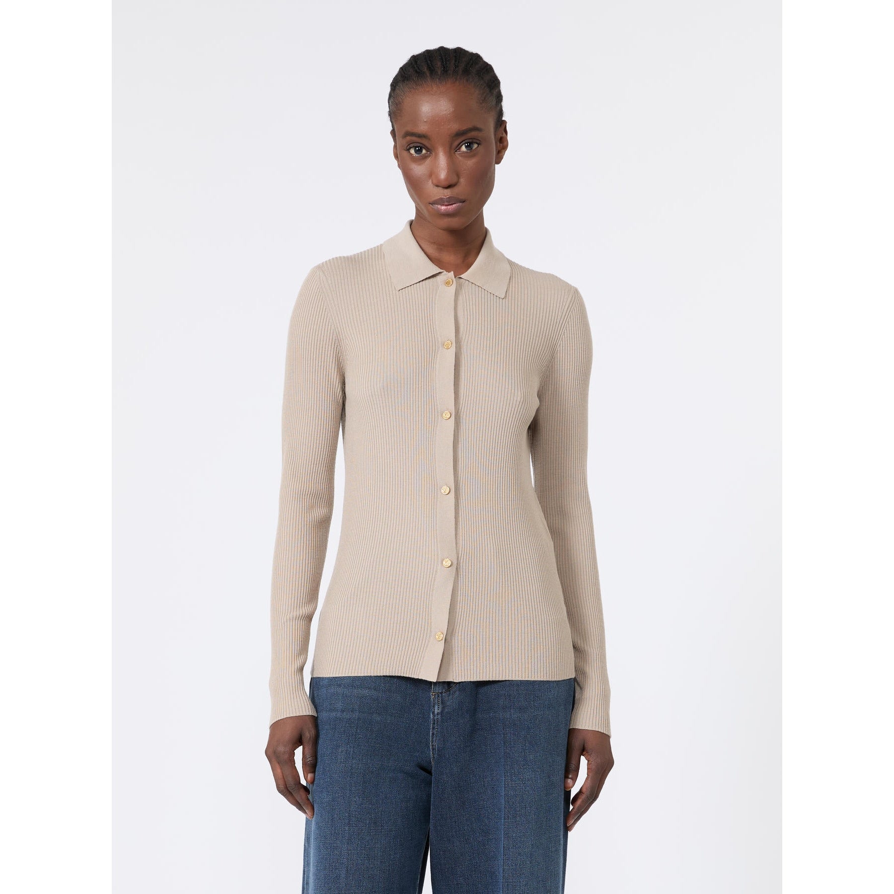 'S MAX MARA Cardigan in pura lana SMMLIMONE 001 S MAX MARA