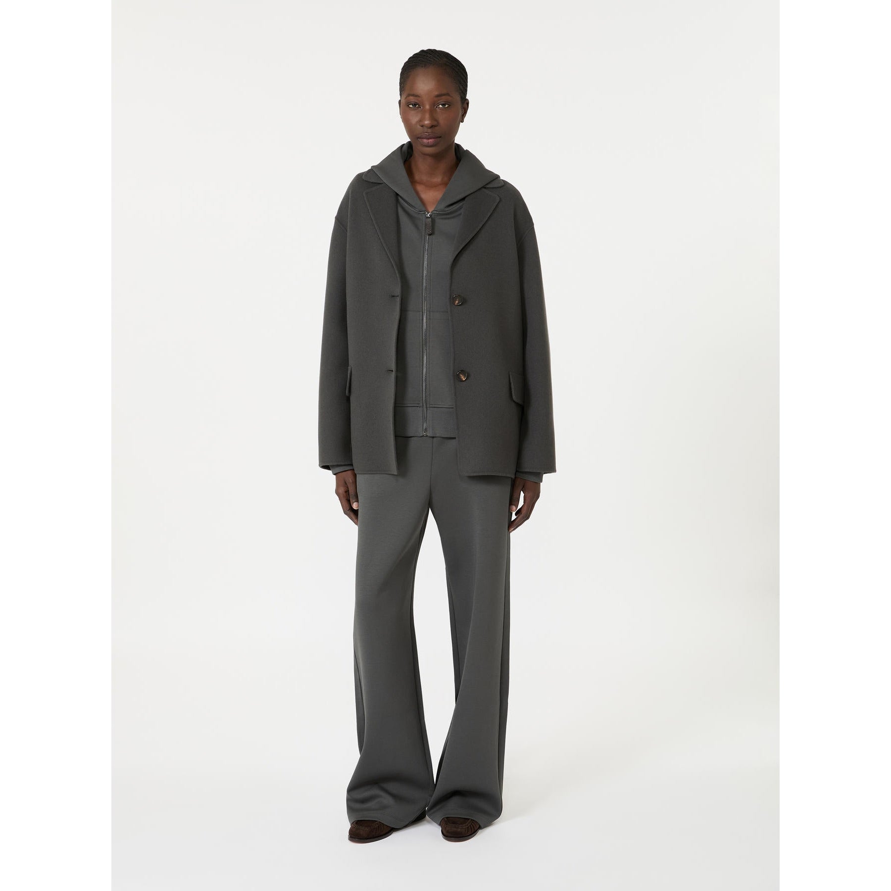 'S MAX MARA Felpa in misto cotone con cappuccio SMMMAREA 002 S MAX MARA