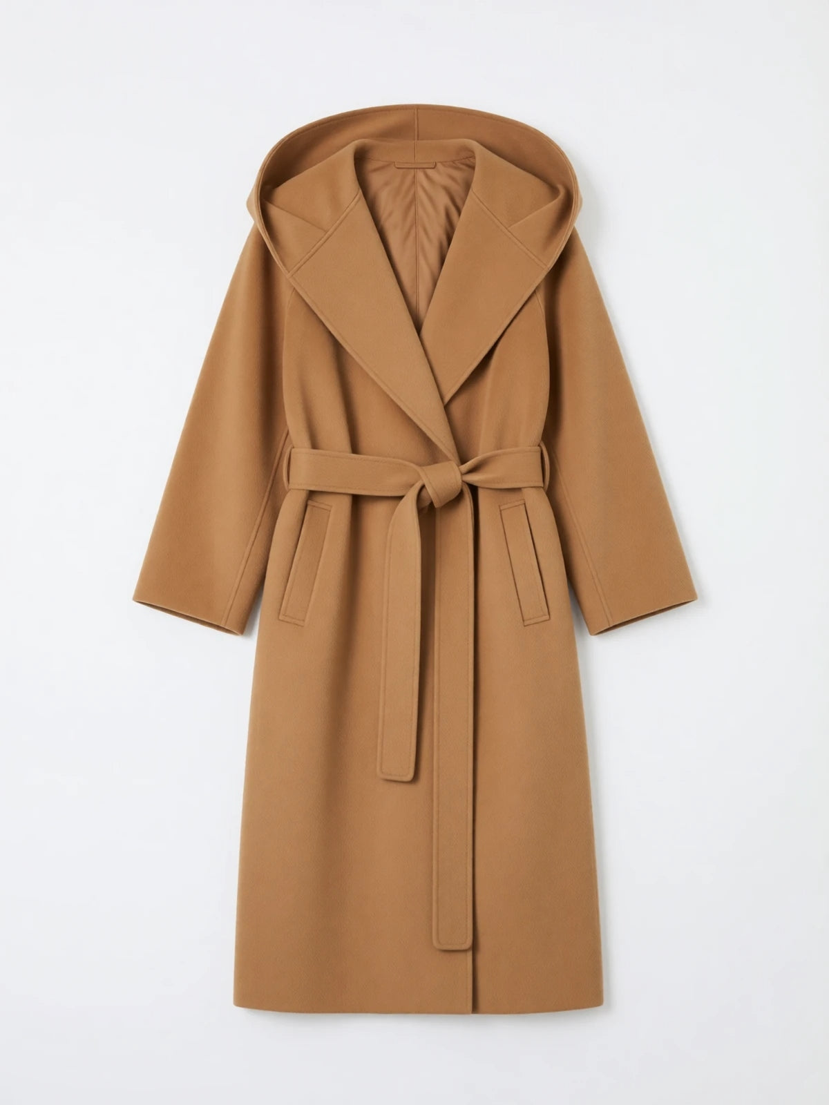 'S MAX MARA Cappotto in pura lana con cappuccio SMMROMOLO 045 S MAX MARA